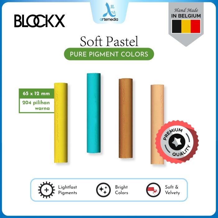 

HOT SALE! Blockx Soft Pastel Pure Pigment Handmade Krayon Warna Lembut Satuan