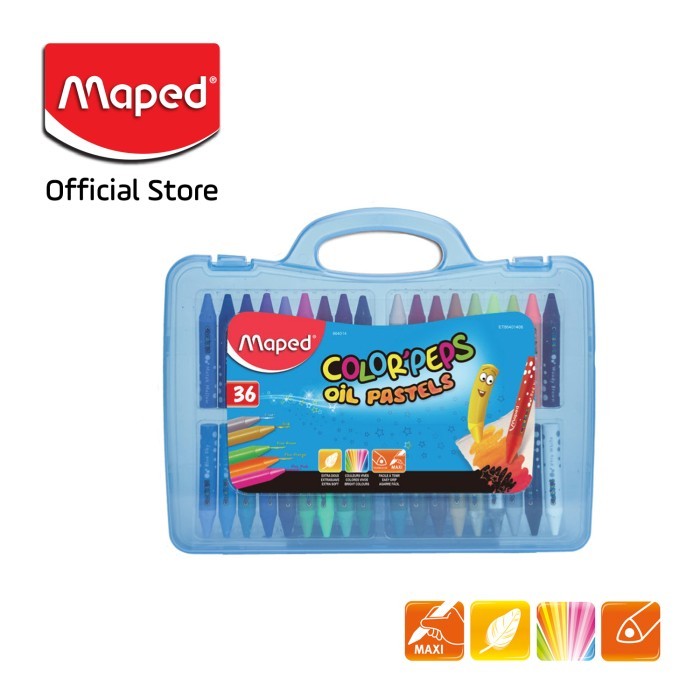 

HOT SALE! Maped Crayon / Krayon Oil Pastel 36 warna kemasan Plastic Box