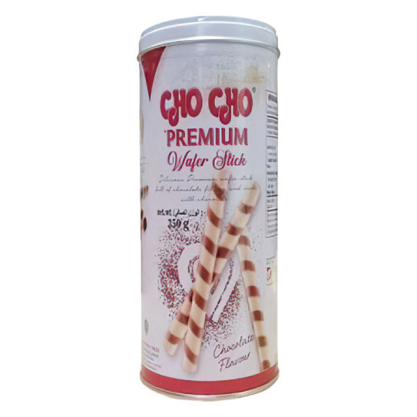 

CHO CHO WAFER STICK CHOCOLATE PREMIUM TIN 350 GR