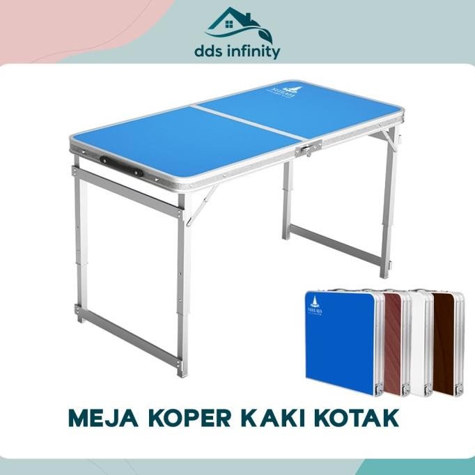 Meja Lipat Koper Meja Jualan HPL Meja Bazzar Kaki Kotak