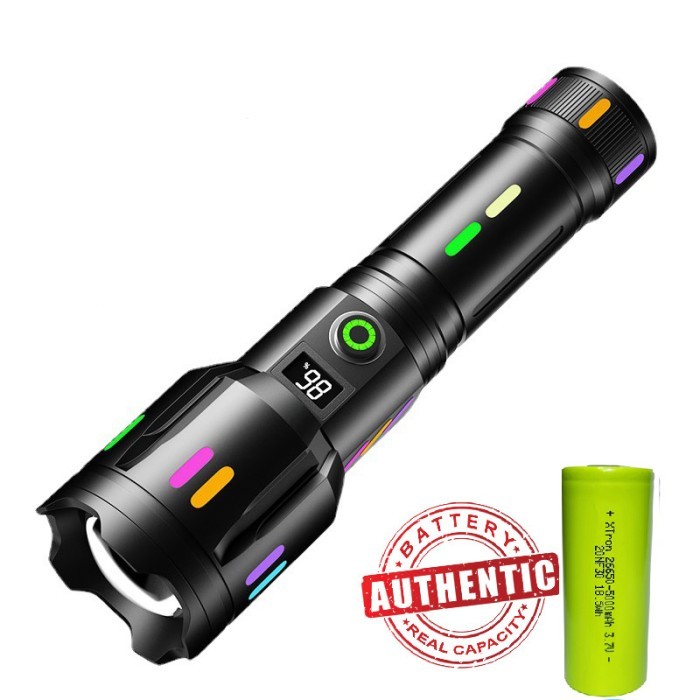 TERBARU Senter LED Super Terang COBA F351 M80 Zoom