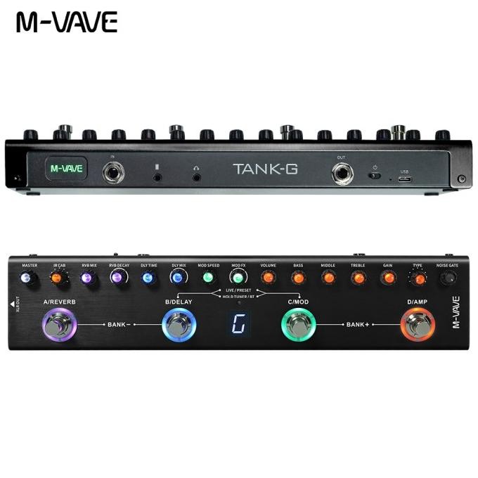 MVave m-vave Tank G strip Guitar Gitar  Effect Pedal Battery Built in