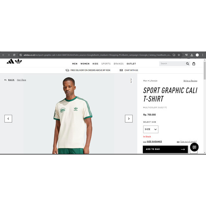 Diskon Kaos Adds Sport Striped Graphic Tshirt New Original Dsk510