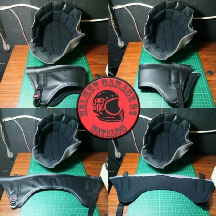 Busa Helm Chips Bahan Kulit Asli