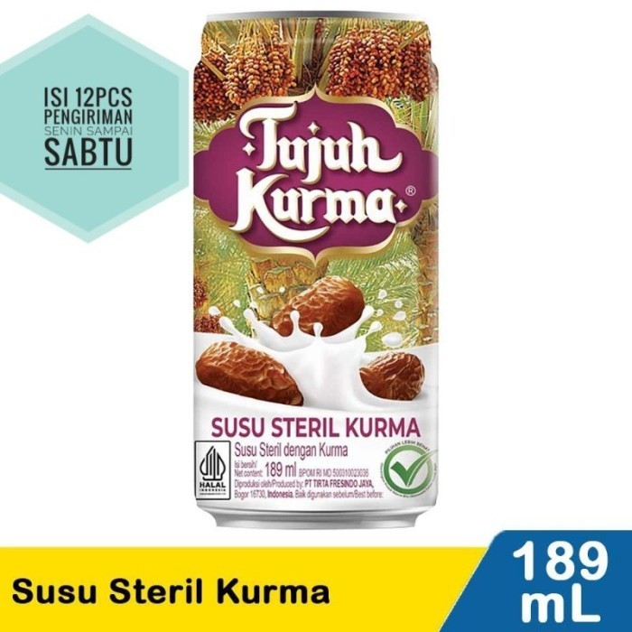 

TERLARIS TERLARIS TUJUH KURMA SUSU STERIL SUSU TUJUH KURMA 1KARTON MURAH!!! MURAH MURAH