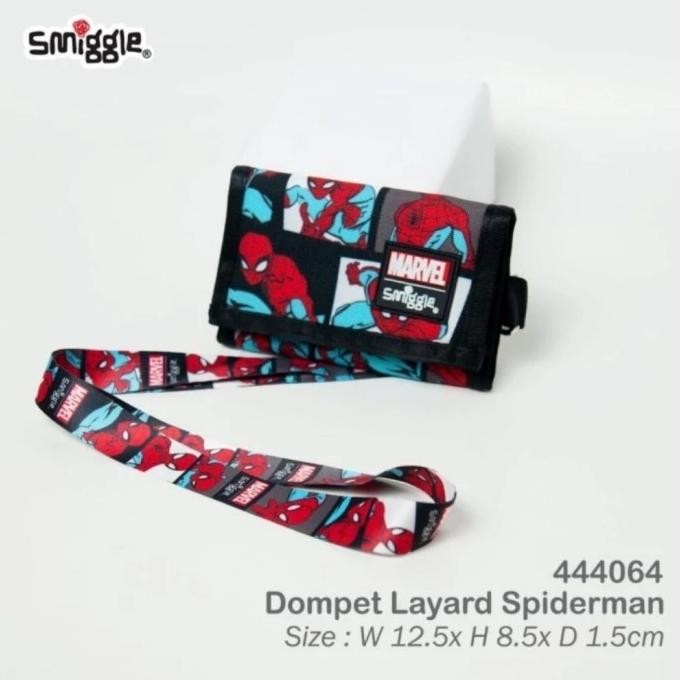 Smiggle Dompet Anak Spiderman Lanyard/ Smiggle Wallet Spiderman/ Kado/
