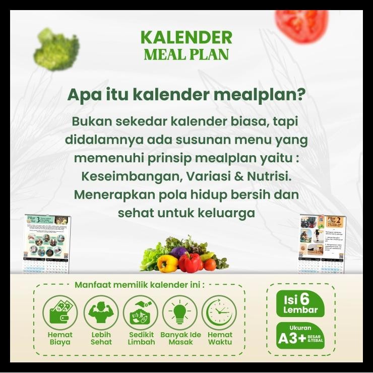 

terbaru !!! kalender meal plan || kalender multifungsi ready