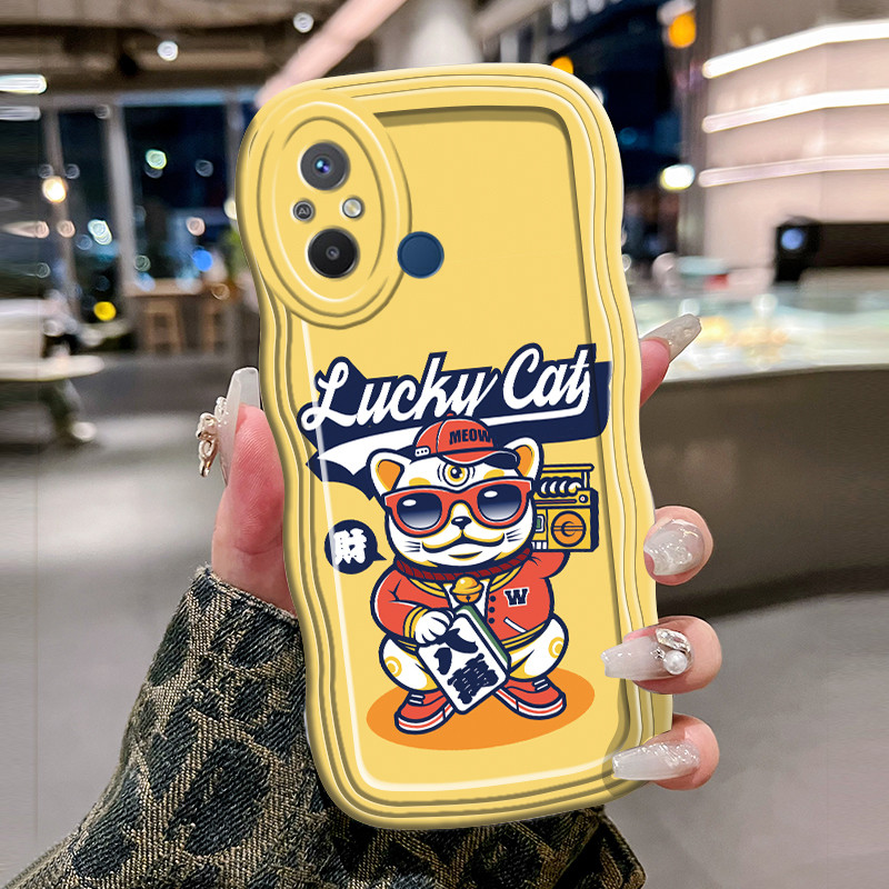 Casing Hp Untuk Xiaomi Redmi 12C 11A POCO C55 Case Casing pola kucing dan beruang Kasing HP Softcase