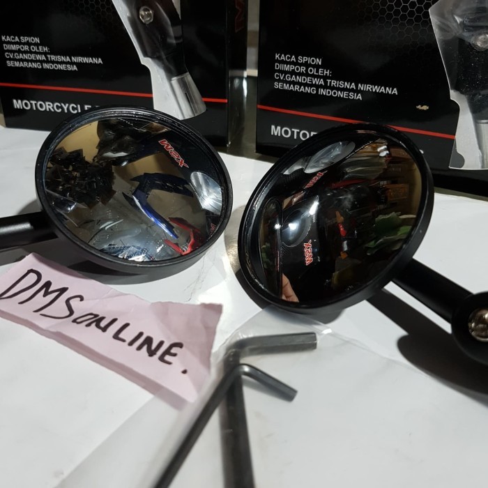 Spion Jalu Kaca Cembung Bulat Bening, Spion Jalu Bulat Kaca Cembung