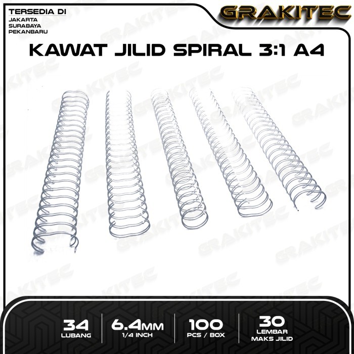 

Ring Kawat Jilid Spiral A4 3:1 Wire