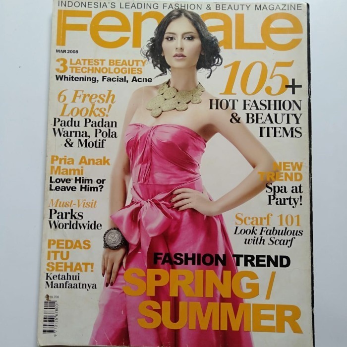 Buku Majalah Female Maret 2008 Cover Marissa Nasution Original Preloved