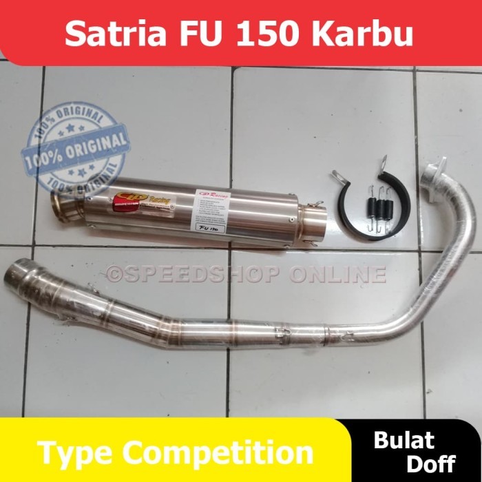 Knalpot CLD Satria FU/Raider Type C2/Kompetisi Silencer Bulat Doff