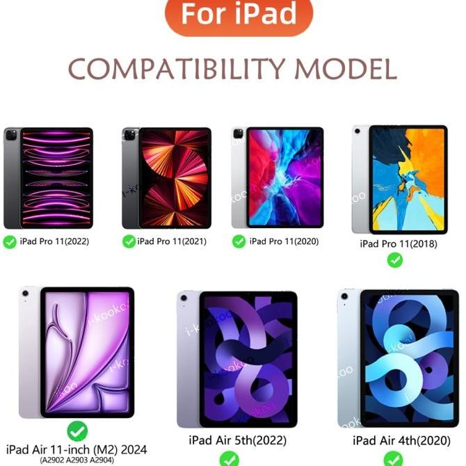 Produk Baru!! Pink iPad Keyboard Case iPad Air 5/Air 4-10.9,Case iPad Pro 11 inch