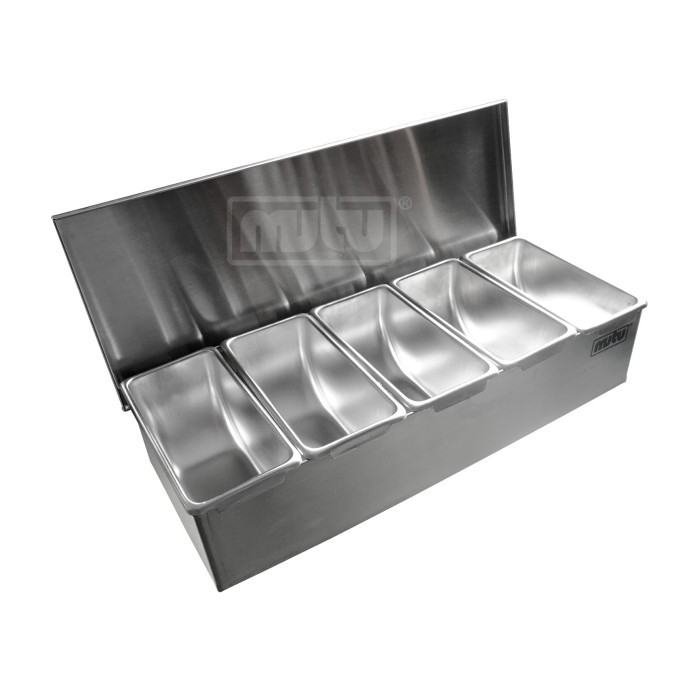 

BOOM SALE Condiment Holder Stainless Tempat Menyimpan Topping atau Bumbu CMH-5S
