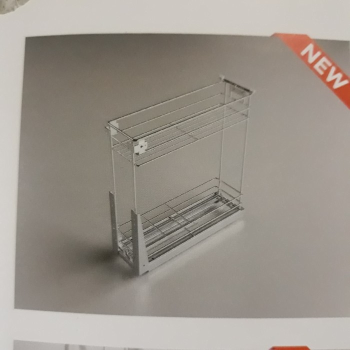 

TERPERCAYA Rak botol dan bumbu VITCO XC-27315 SM Stainless Steel kabinet 150 mm