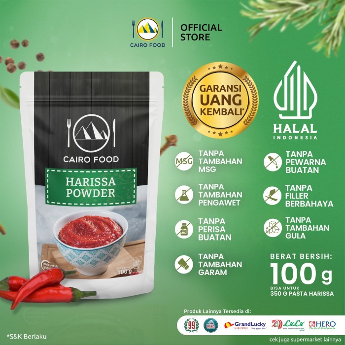 

GRATIS ONGKIR Bumbu Harissa Cairo Food - 100 Gram