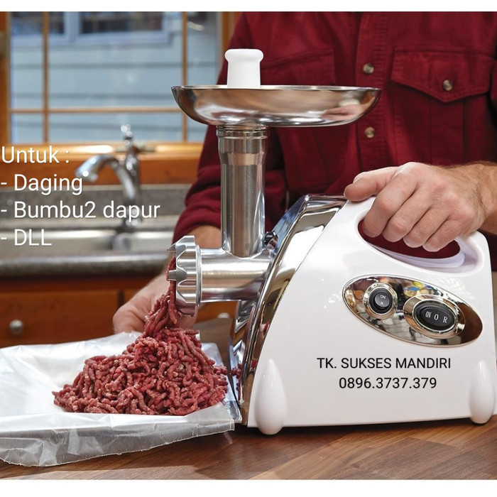 

KOMPLIT Alat Gilingan Daging Listrik Kacang Cabe Bumbu dapur Meat Grinder