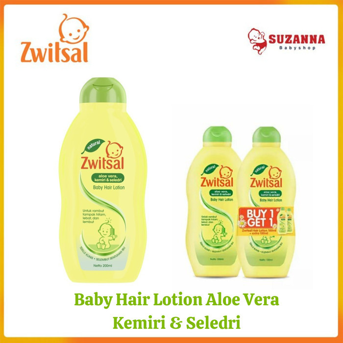 

NEW Zwitsal Baby Hair Lotion Aloe Vera Kemiri & Seledri