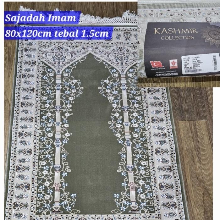 Sajadah Imam ASLI TURKI tebal dan empuk Nyaman untuk shalat.  Ukuran: 80x120 lembut dan halus