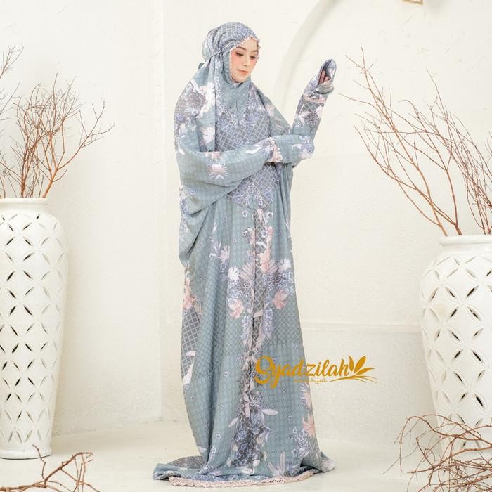 SYADZILAH - Mukena Terusan Dewasa Sutra Silk Mewah Keisha Series lembut premium