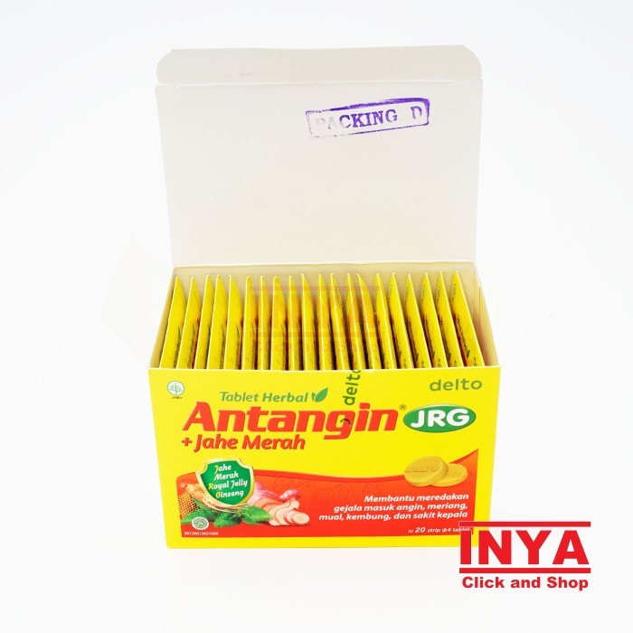 

TERPERCAYA ANTANGIN JRG TABLET HERBAL + JAHE MERAH 20x4 Tablet BOX