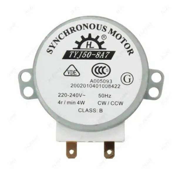 SYNCHRONOUS MOTOR TYJ50-8A7 220V-240V 4R MIN 4W MICROWAVE OVEN
