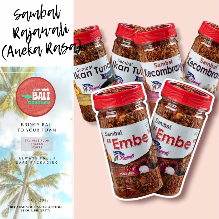 

OBRAL Sambal Bali Embe /Sereh/Betutu/Kecombrang /Ikan Tuna / Sambal Rajawali