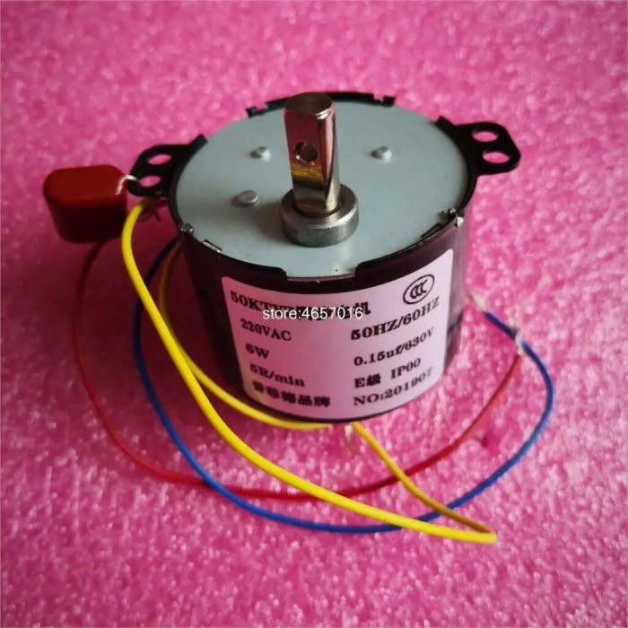 1PCS 50KTYZ 220V AC 6W 1RPM 2.5 RPM 5RPM 10RPM 15RPM 30RPM
