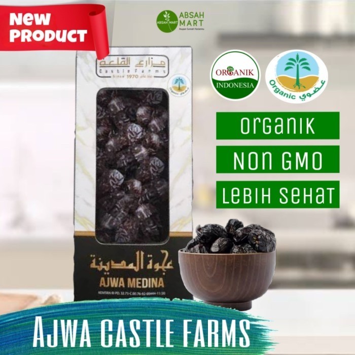 

Termurah Organik Kurma Ajwa Premium Jumbo Nabi Madinah Castle Farms 500