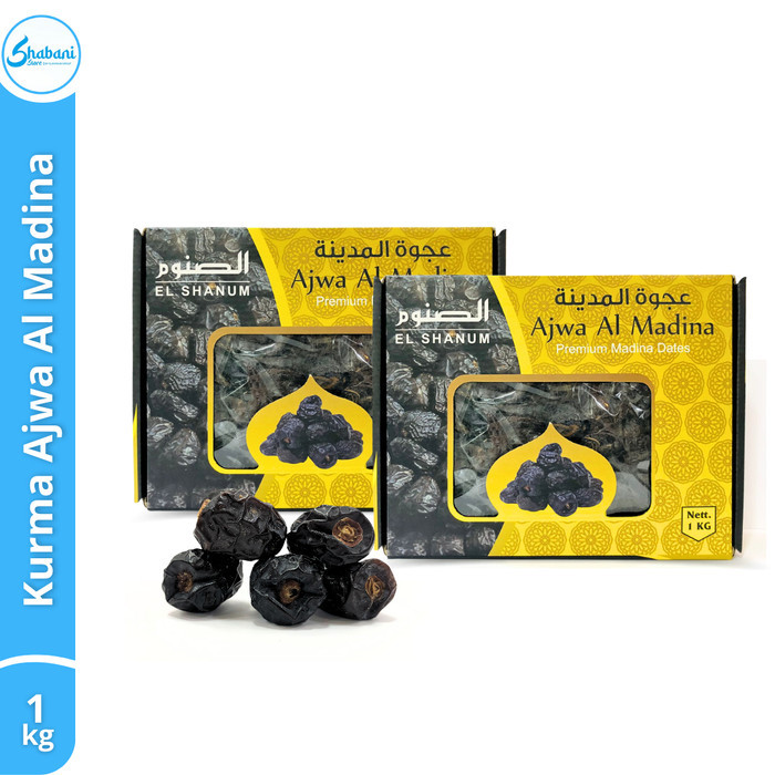 

Terlaris Kurma Ajwa 1Kg / Kurma Ajwa Premium Madina Dates / Original100%