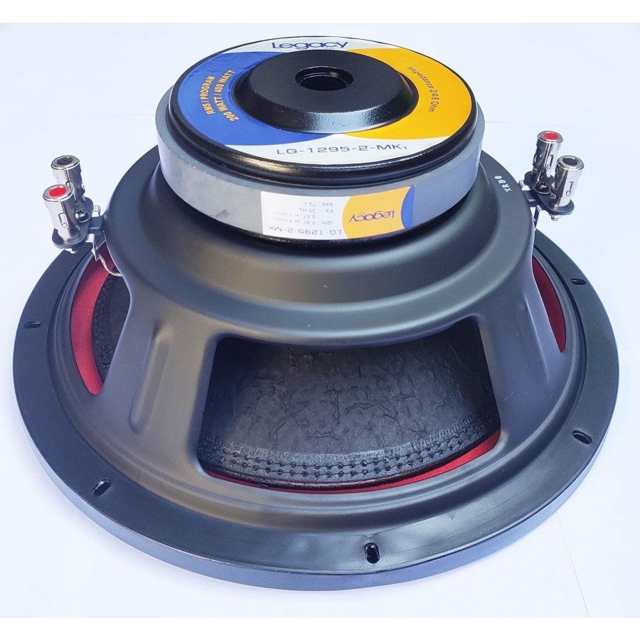 SPEAKER SUBWOOFER LEGACY LG 1295 2 12 inch 12inch DOUBLE COIL WOOFER