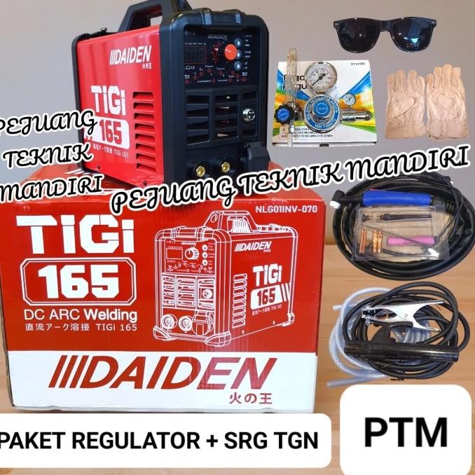 Promo MESIN LAS ARGON DAIDEN TIGI TIG 165 PULSE / TRAFO LAS ARGON DAIDEN TIGI 165 COD