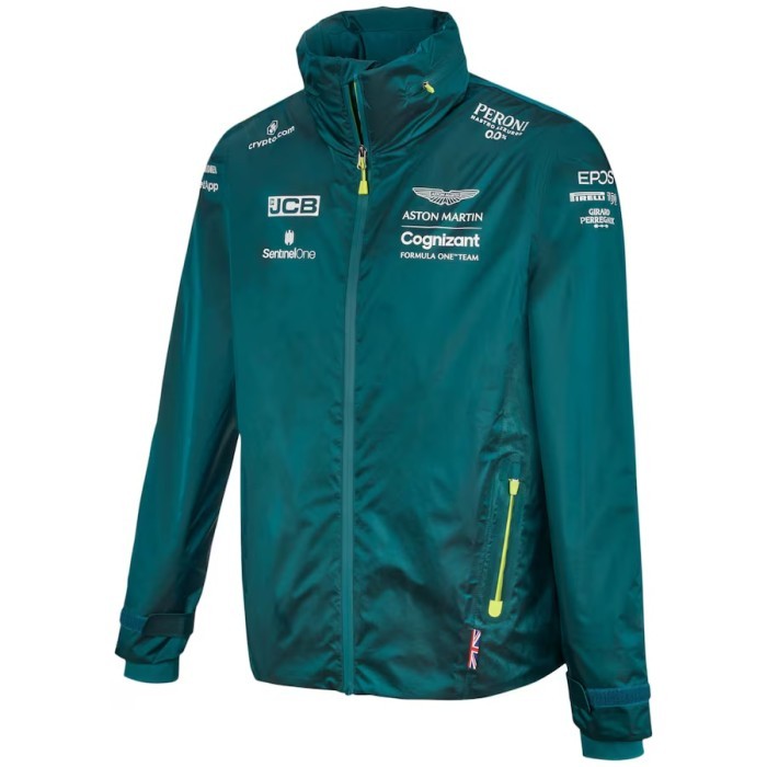 Aston Martin F1 2022 Official Team Jacket. Jaket Unisex Pria Wanita Formula 1