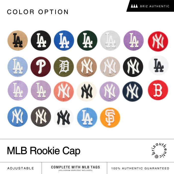 MLB Rookie Cap LA Dodgers/New York Yankees/Boston 100% Original