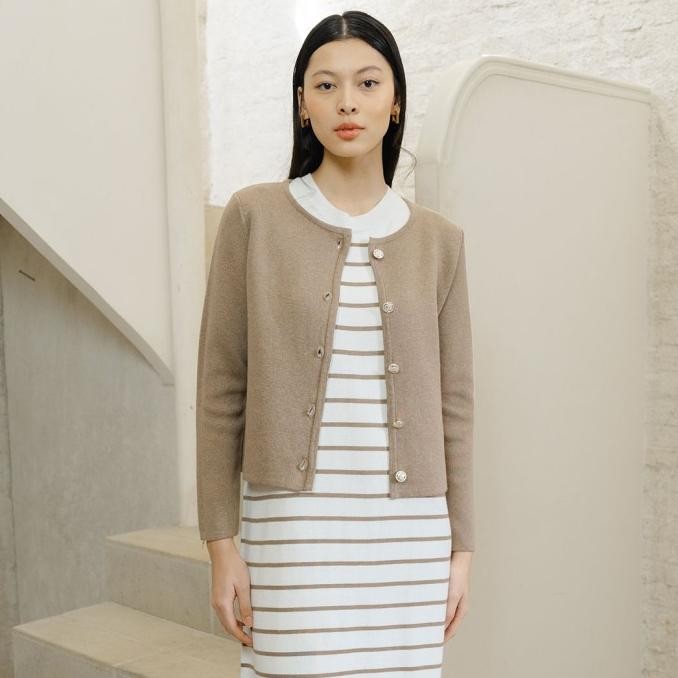 Beatrice Clothing Lugano Knit Blouse - Knit Outer Lengan Panjang HPID