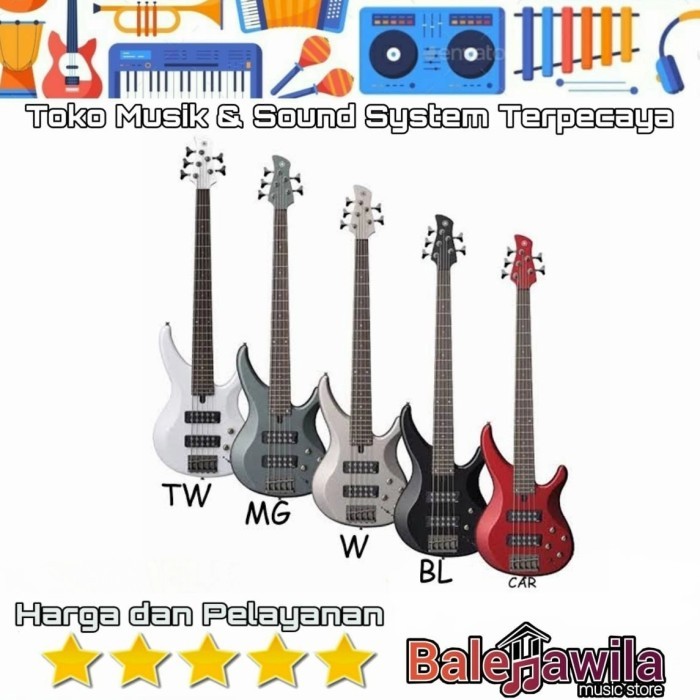 Guitar Bass Electric Gitar Bass Yamaha Trbx305 Trbx 305 Original