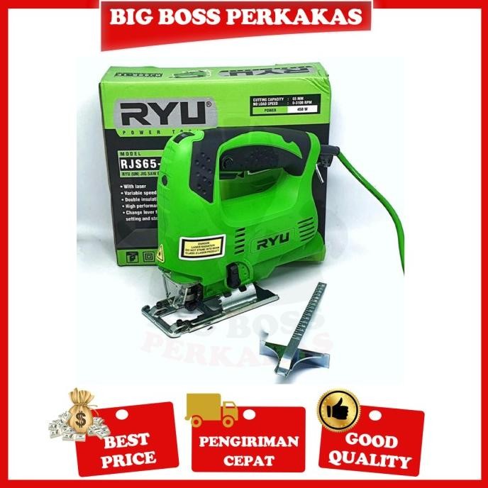 TEKIRO RYU MESIN JIGSAW LASER RYU RSJ 65-1E JIG SAW LASER GERGAJI KAYU