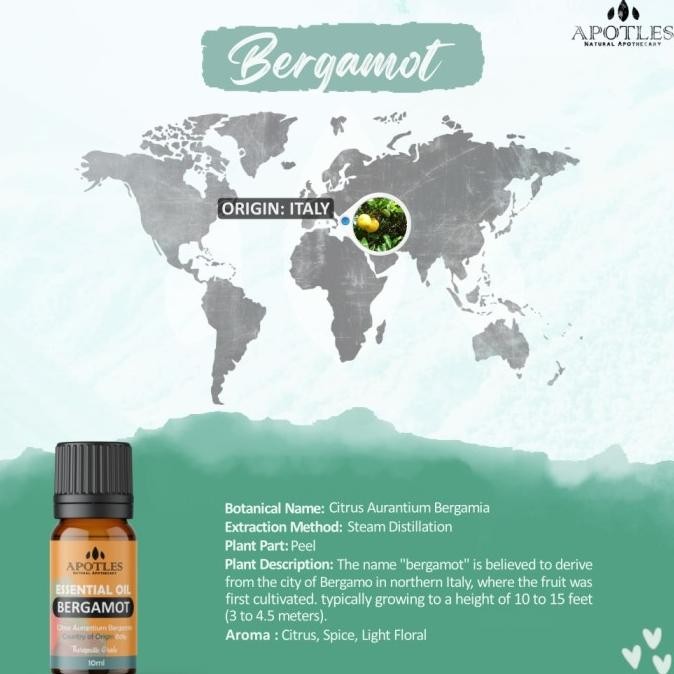 

SALE! BERGAMOT ESSENTIAL OIL - MINYAK AROMATERAPI JERUK BERGAMOT 10ML