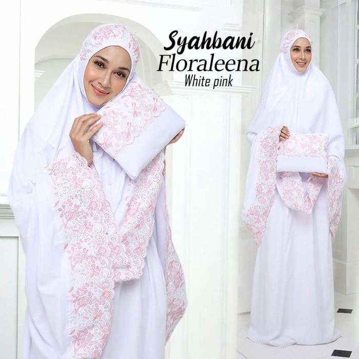 mukena putih dewasa bordir lembut premium