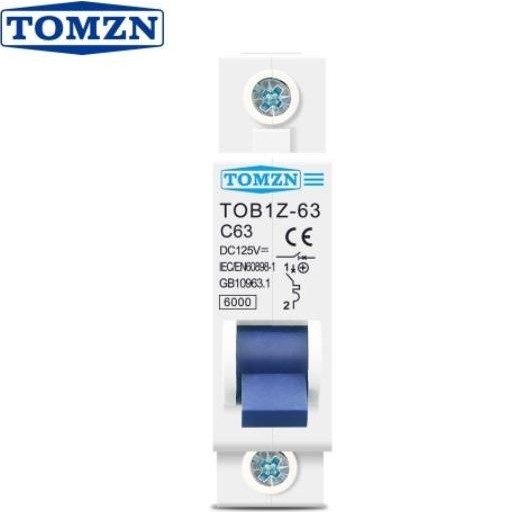 terbaru mcb dc 1p single pole tomzn