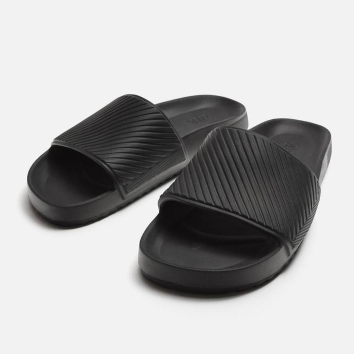 Sandal Zara Slide Pria Original Hitam