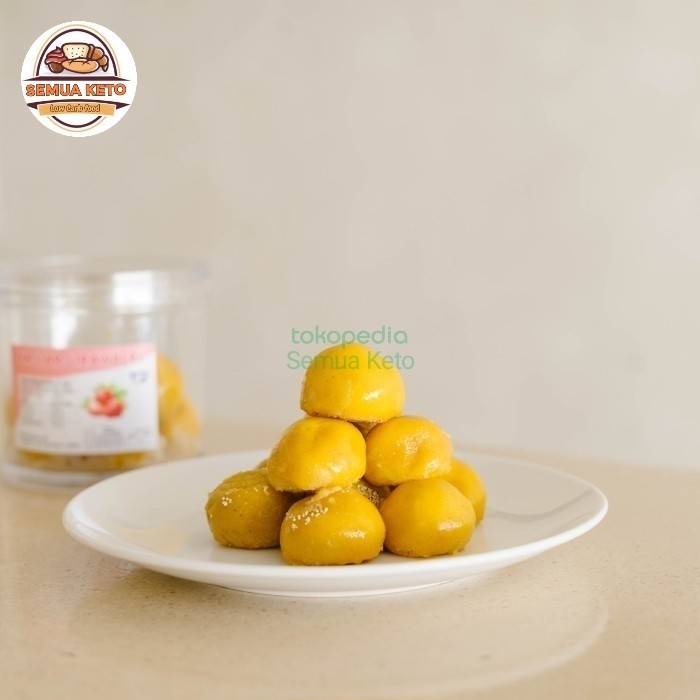 

Nastar keju keto-low carb-sugar free-strawberry