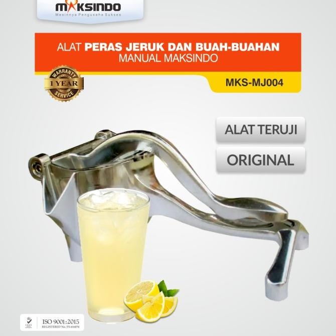 

SALE! ALAT PERAS JERUK DAN BUAH-BUAHAN MANUAL MAKSINDO MKS-MJ004