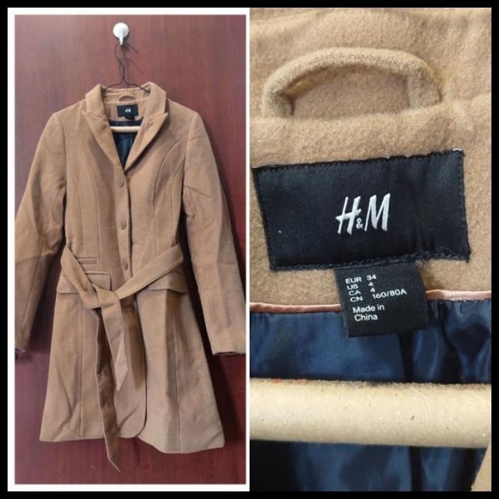terbaru preloved & new jaket wanita hnm jacket winter coat outerware fur bulu promo