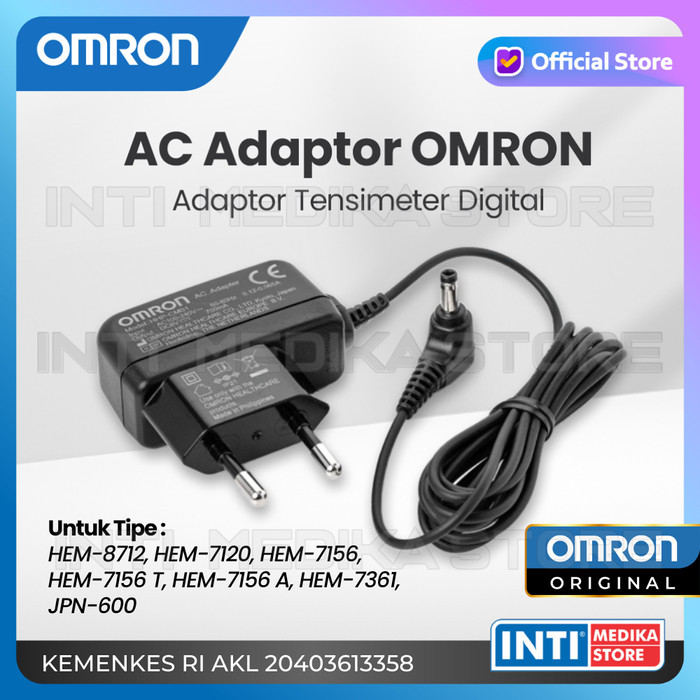 OMRON - AC Adaptor Adaptor Tensi Omron Adaptor Omron ORIGINAL