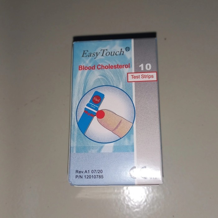 EasyTouch Easy Touch Test Strip Blood Kolesterol / Cholestrol Isi 10