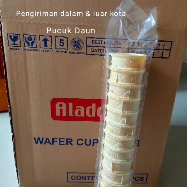 

Ele Aladdin Cone Es Krim /Wafer Cup Cone Aladdin 1 Karton Isi 300Pcs