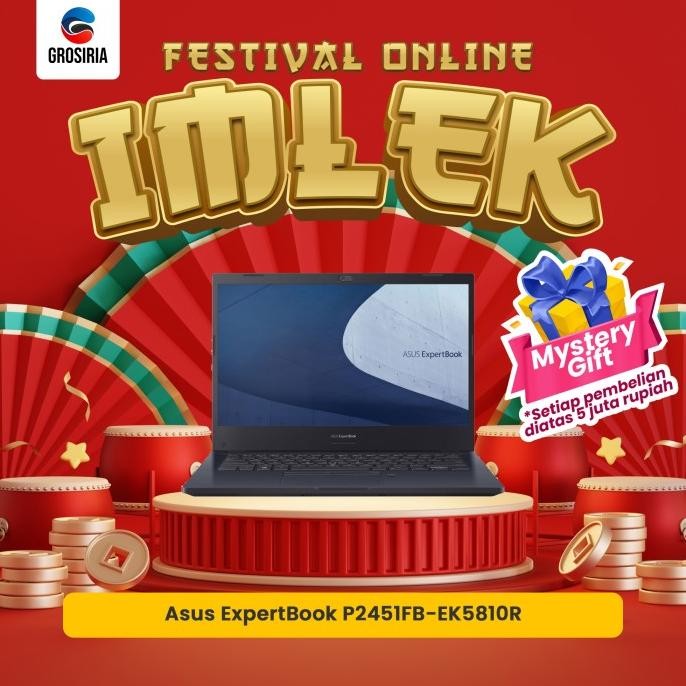 Asus Laptop Expertbook P2451Fb-Ek5810R / Intel I5 / 8Gb / 1Tb Hdd