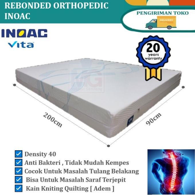 Kasur Inoac Rebonded Orthopedic Vita Foam Uk 90X200