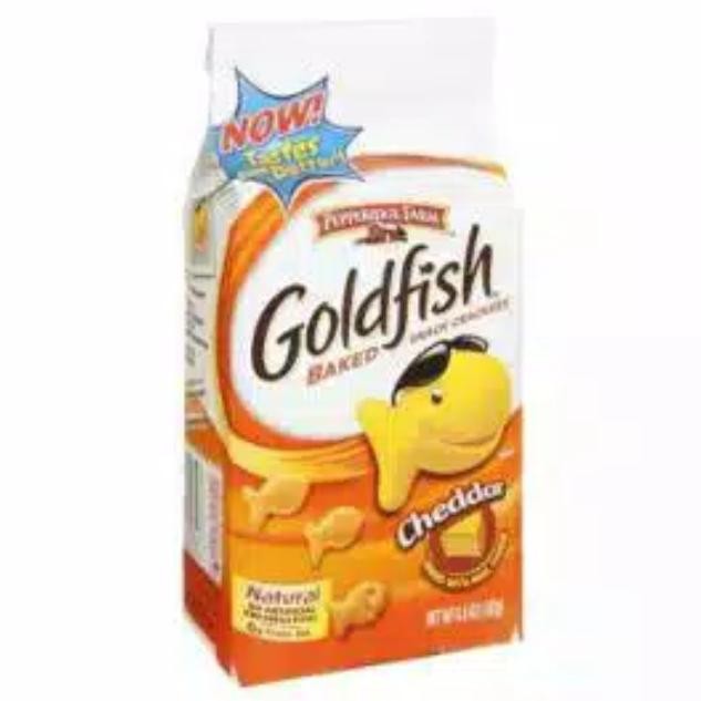 

stav #promo#pepperidge farm goldfish cheddar 187gr biskuit keju bentuk ikan